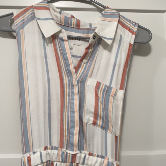 Striped Olive and Oak Dress - Picture 2 of 2